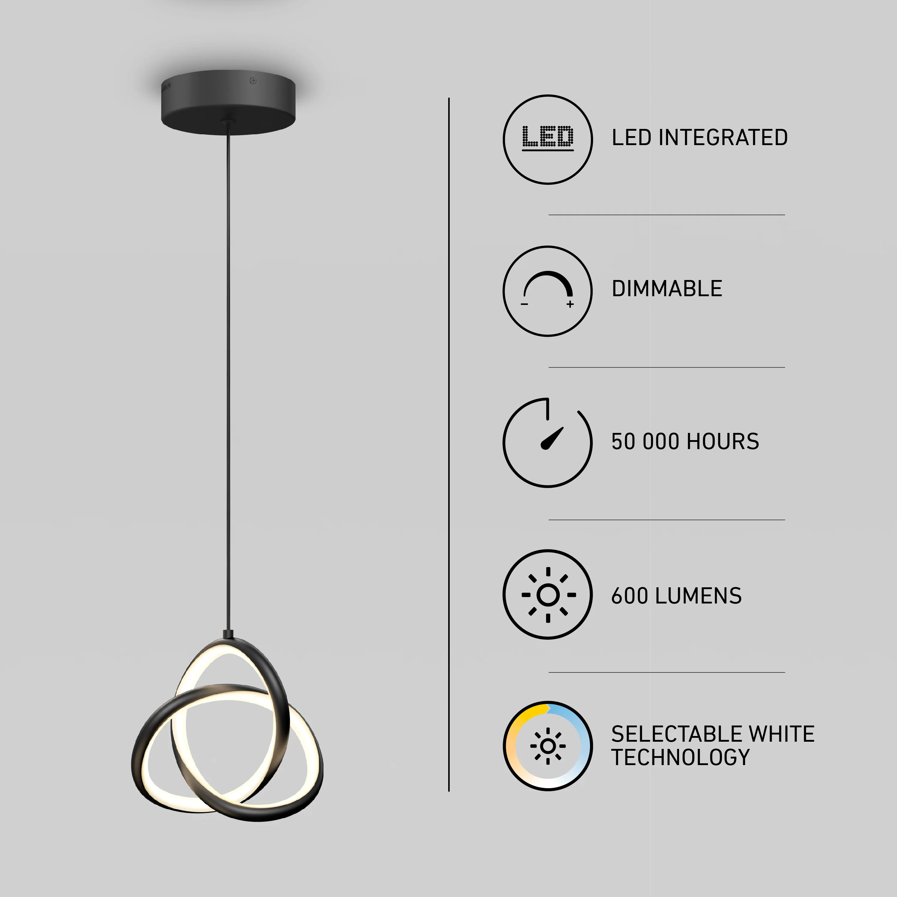 Zephyr LED pendant light - Image 9